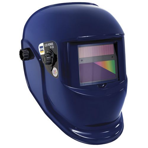 GYS - Masque de soudure LCD Venus 9-13G Bleu Foncé - Protection Normes EN 166 175 379 - Léger 0.47g