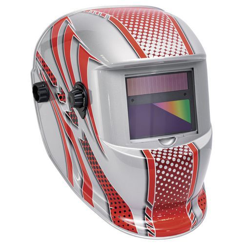 GYS - Masque de soudure LCD Venus 9-13G Rouge - Protection intégrale - Normes EN 166, 175, 379 - Léger 0.47g