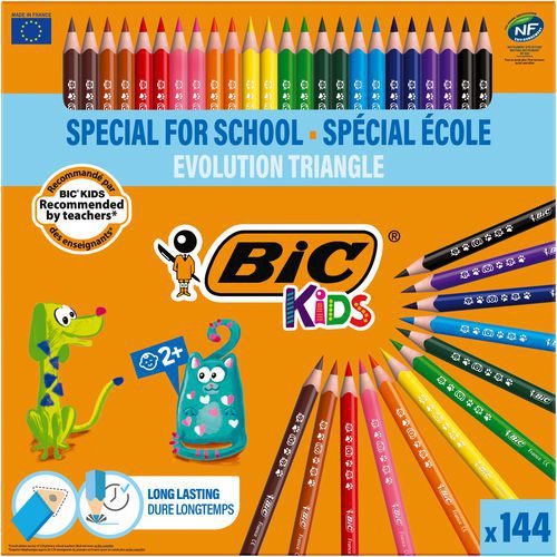 Classpack 144 crayons de couleurs Bic thumbnail image 1