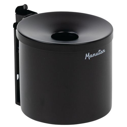 Cendrier Mural Manutan - 1.5l - Noir