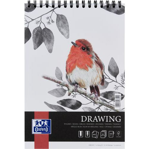Bloc dessin Drawing Art integral A4 50p 160g - Oxford Bloc dessin Drawing Art integral A4 50p 160g - Oxford
