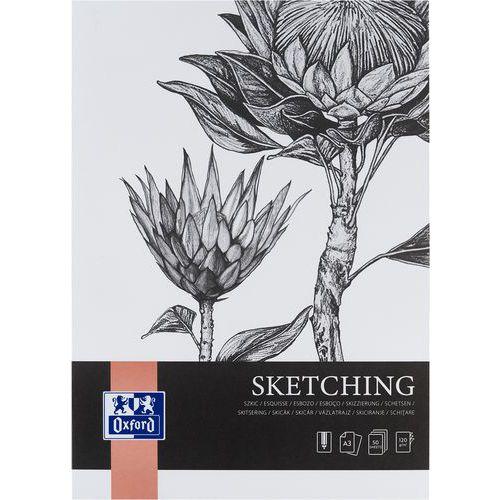 Bloc Dessin Sketching Oxford Art Endossé A3 50p 120g