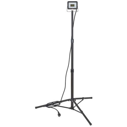 Brennenstuhl - Projecteur LED Jaro 3060T - 2300 lm Blanc Froid - Trépied Télescopique 3m - IP65 IK08 - Chantier