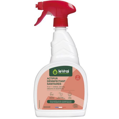 Spray Détartrant Désinfectant Sanitaires Actipur - 750ml