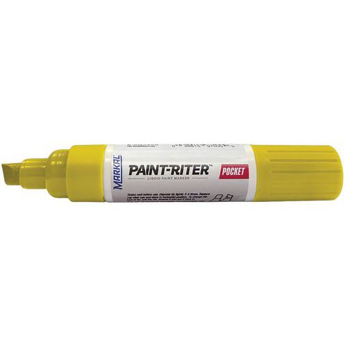 Feutre Pocket à Peinture Indélibile Pointe Réversible Jaune