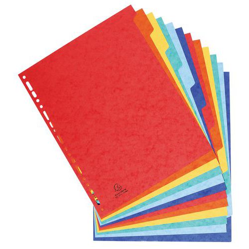 Intercalaire Carte Lustrée Xxl 12 Position