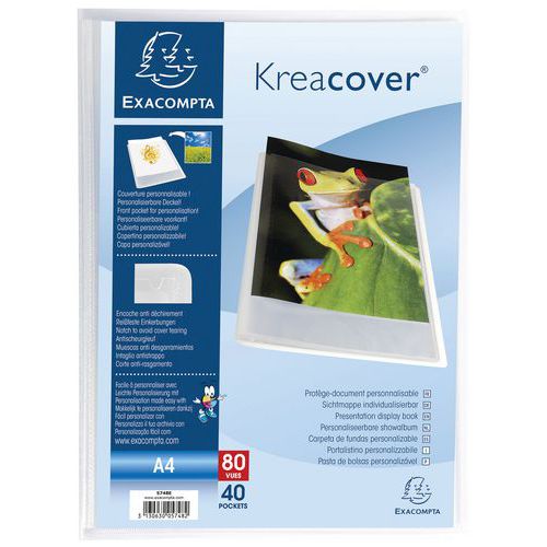 Protège-documents Kreacover® 80 Vues - A4. Translucide