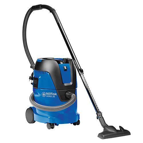 Nilfisk - Aspirateur eau et poussières Aero 26-21 PC - 25L - 1250W - Push & Clean - Puissant et Polyvalent
