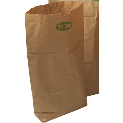 Sacs en papier kraft marron 125L - Lot de 50 - Charge max 50kg - Idéal gestion des déchets