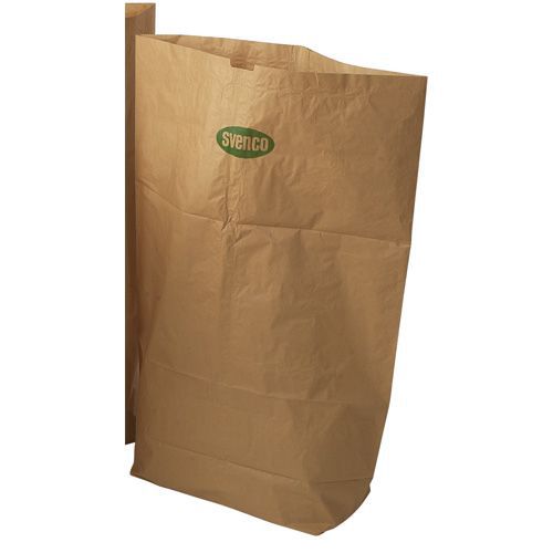 Sacs en papier 160 L - Lot de 50 - Marron - Charge max 50 kg - Idéal gestion des déchets