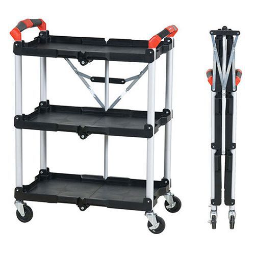 Chariot À Plateforme Pliable 3 Étagères