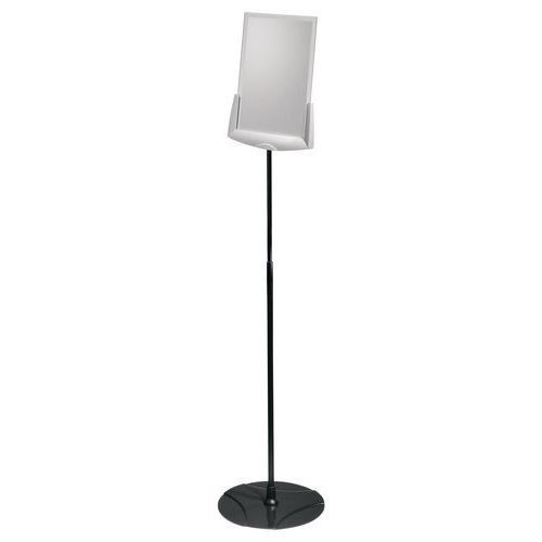 Durable - Support d’information Infobase Noir Aluminium - 1140mm H x 430mm L - Éco-responsable