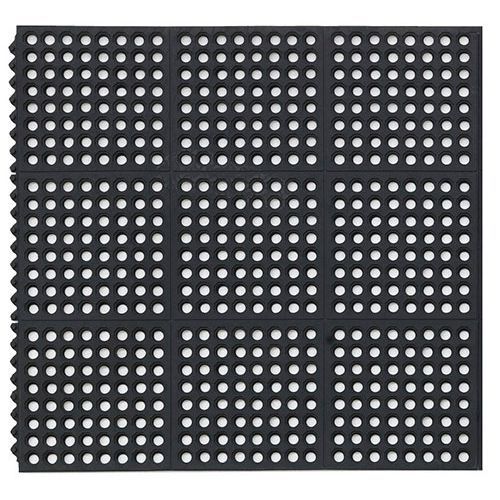 Matting - Tapis de travail Yoga Tuff Noir 91x91cm - Usage intensif, antidérapant, éco-responsable