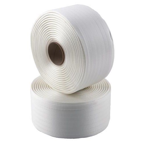 Feuillard WG Polyester Blanc 16mm x 900m - Résistance 450kg - Lot de 2 - Emballage Recyclable