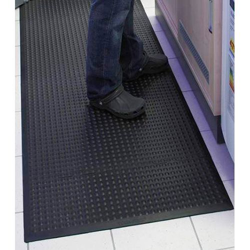 Matting - Tapis de travail Yoga Flex Noir 90 x 60 cm - Caoutchouc Naturel Antidérapant Éco-responsable