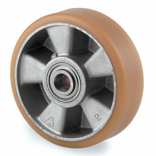 Tente - Roue directrice pour transpalette 200x50mm Polyuréthane - Charge 800kg - Moyeu à billes