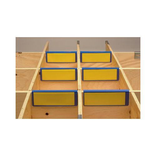 Pochettes plastique intercalaires palettes 160x60mm - Lot de 100 - Bleu Transparent