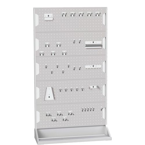 Bott - Rack de rangement atelier gris clair - 1000x1775mm - 5 panneaux - Fixe ou mobile - Écologique