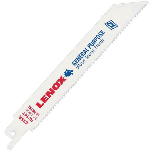 Lenox - Lame Sabre Bi-Métal PowerBlast 810R - 203mm 10TPI - Bois Plastique Métal