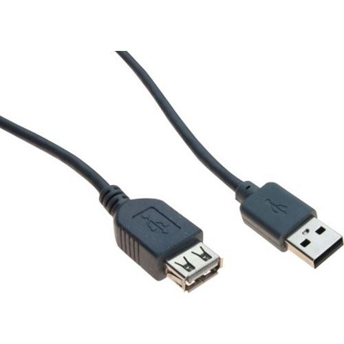 Rallonge Usb 2.0 Type A Et B Avec Ferrites Noire - 10 M