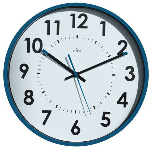 Horloge Silencieuse Ã˜30cm Bleu