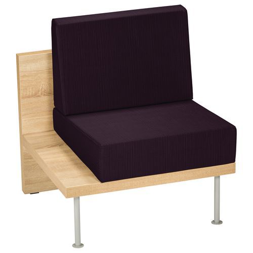 Chauffeuse 1 Place 62 Cm Faar Pvc Urban Prune