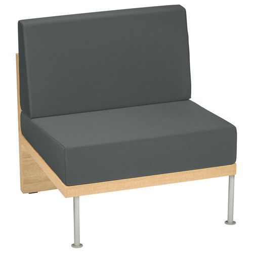 Chauffeuse 1 Place 76 Cm Faar Pvc Urban Cendre