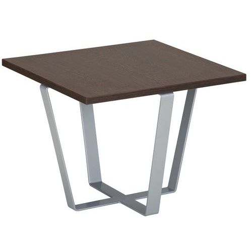 Table Basse Carrée Facett Brun Wengé