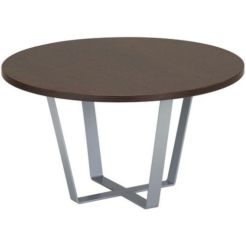 Table Basse Ronde Facett Brun Wengé