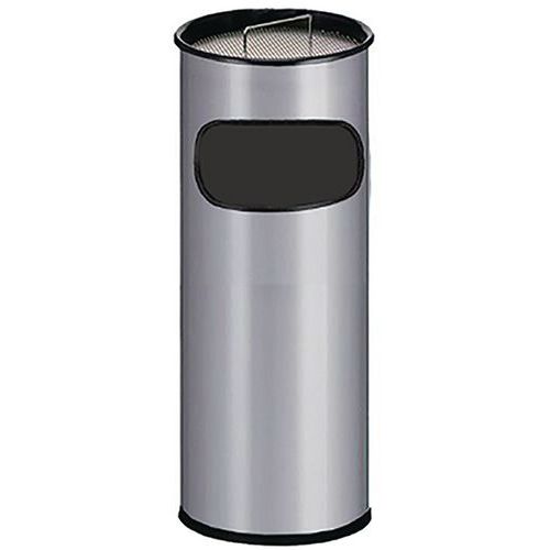 Poubelle-cendrier Avec Ouverture Manutan - 50l - Gris