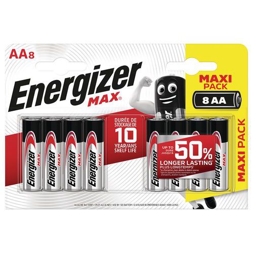 Piles Max Aa - Lot De 8 - Energizer