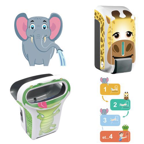 Sèche-mains Exp'air + Distributeur De Savon Gel Kids - Jvd