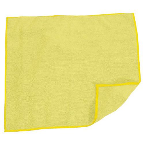 Lot 5 Lavettes Microfibre 40x40 Cm Jaune