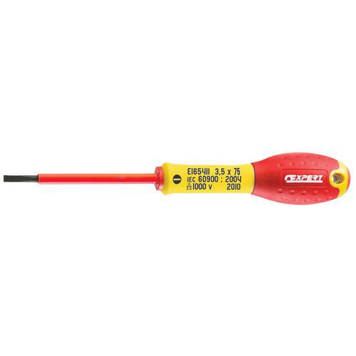 Tournevis isolé 1000 Volts pour vis à fente Tournevis isolé 1000 Volts pour vis à fente