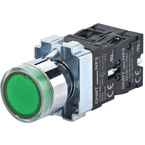 Rafi 1 xein gré 100 mA./24vac/dc vert Miniature Bouton poussoir 1 pôle