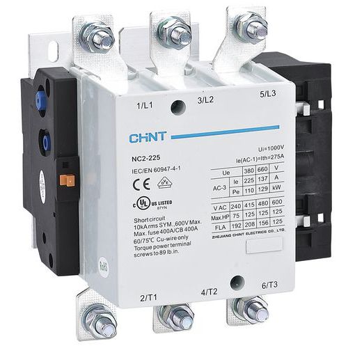 Contacteur 225A/AC3 230Vca