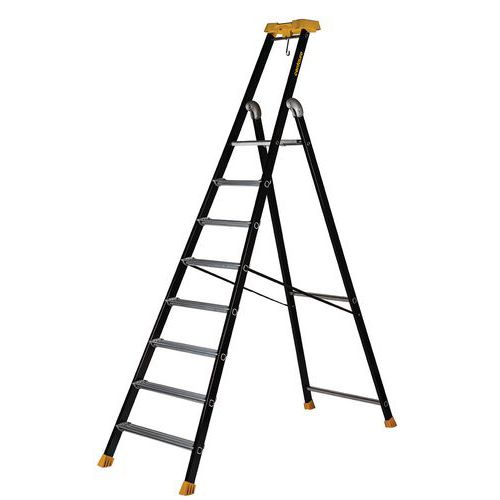 Escabeau Mp Laqué Noir 8 Marches