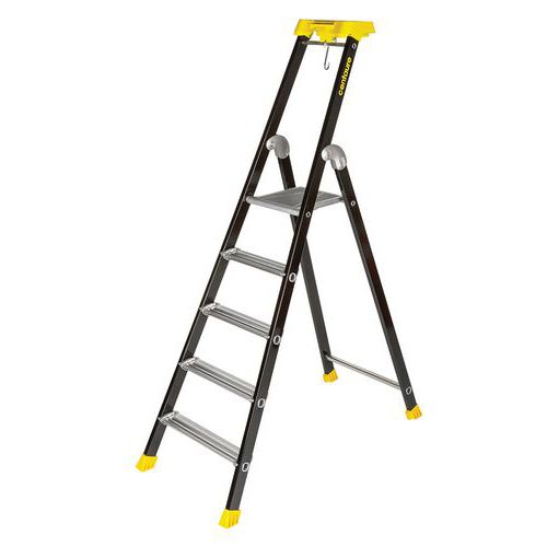 Escabeau Mp Laqué Noir 5 Marches