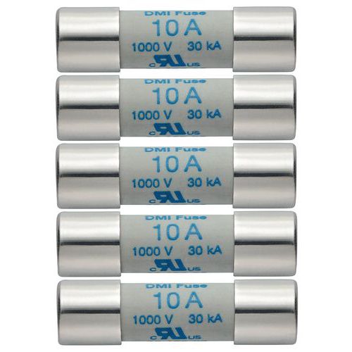 Jeu De 5 Fusibles De Rechange - 10 A / 1000 V - Testo