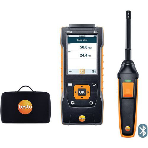Kit Dâ€™humidité Avec BluetoothÂ® - Testo 440