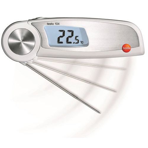 Thermomètre De Pénétration Repliable Ã‰tanche - Testo 104