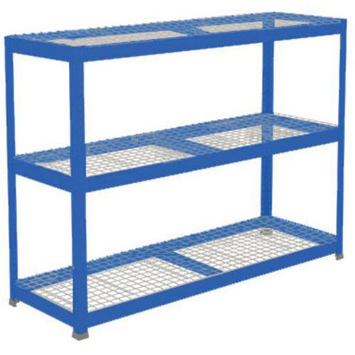 Rayonnage Rapid 1 1980x1525x915 3 Tab Grillagée Bleu