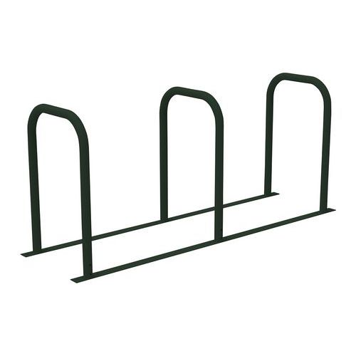 Abri Plus - Borne à vélos en U reliée - Acier galvanisé vert sapin - 2200x550x850mm - Robuste et Durable