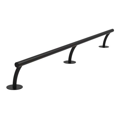 Abri Plus - Barre d'accroche moto 3800mm - Acier époxy noir - Robuste et durable