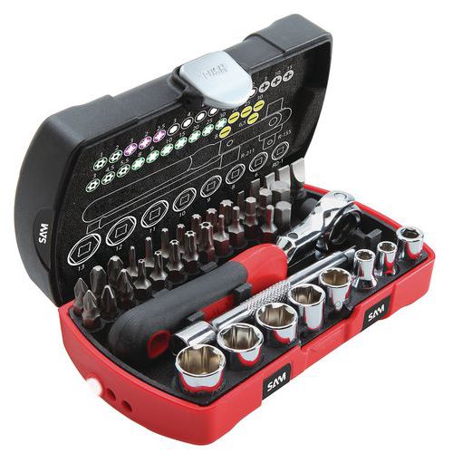 Sam Outillage CP-40Z Caisse de 40 Outils premier équipement : :  Bricolage