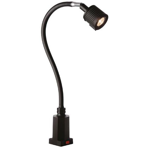 Lampe d'atelier LED avec base magnétique 12Vdc pour machines outils 300Lms  - France-Xenon