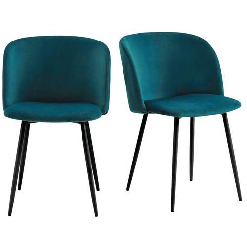 Fauteuils Must Pied Noir Assise Bleue