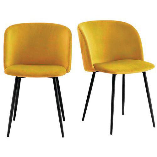 Fauteuils Must Pied Noir Assise Safran