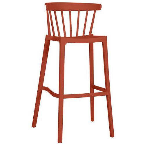 Tabouret Empilable Windson Terracotta En Pp (lot De 4)