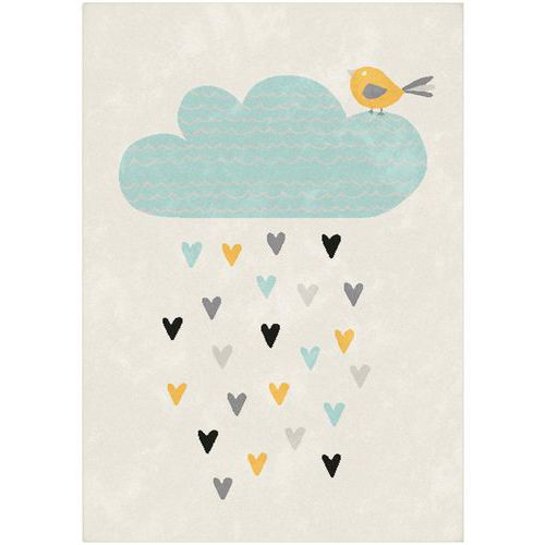 Tapis Nuage Bleu 120x170 Cm - Beige